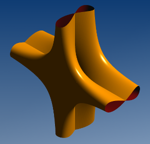 Algebraische Fläche Helix